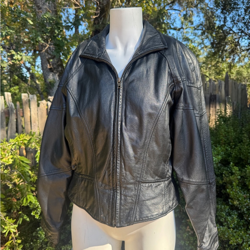 Vintage Black Leather Jacket